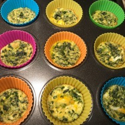 Muffin Tin Asparagus Frittatas in cups