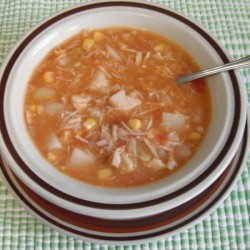 Vegetable Chicken Soup in a bowl