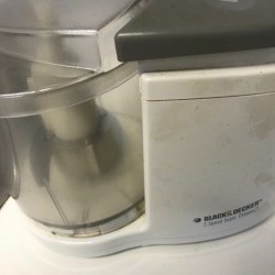 A dirty appliance from a thrift store.