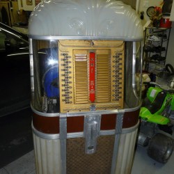 An old fashioned AMI Model 500 Juke Box 