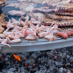 Many Types of Meat on a BBQ