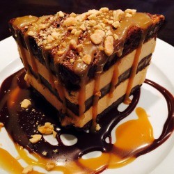 Layered Chocolate Peanut Butter Pie