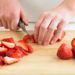 Slicing Strawberries
