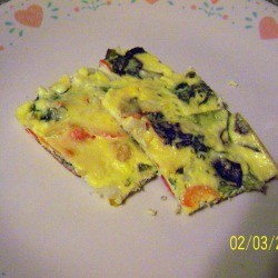 Ricotta Frittata on plate