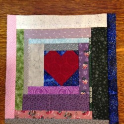 Community Quilt Block - scrappy test block