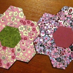 English Paper Pieced Hexagons