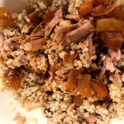 Slow Cooker Pulled Pork with quinoa