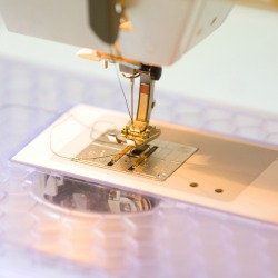 Close-up of Kenmore Sewing machine needle