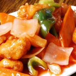 Sweet and Sour Pork with vegetables 