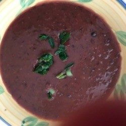 bowl of Black Bean Soup