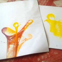 String Art Paintings - two finished paintings