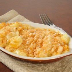 Cheesy potato casserole.