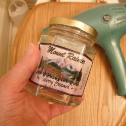 Use Hairdryer for No Residue Label Removal - jar with label an hair dryer