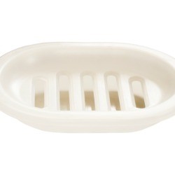 White Soap dish on white background