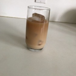 How to Brew Coffee in a Percolator - glass of iced coffee
