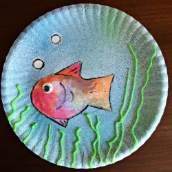 Under the Sea Kids Craft - finished artwork