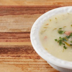 Cabbage, Ham and Potato soup.