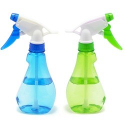 Blue and Green spray bottles