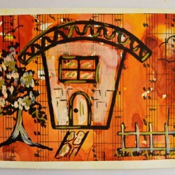 Naïve House Unisex Birthday Card - finished card