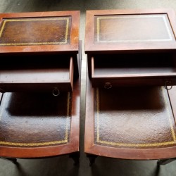 Value of Tiered Mersman Tables - tables with drawers open