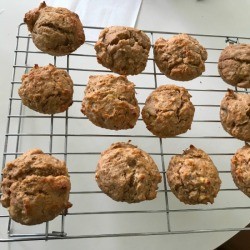 Muffins on cooling rack