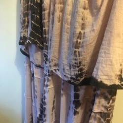Black and White Tie Dye Ran in the Wash - dye ran onto the white portion of the dress