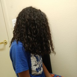 New Perm Not Curly Enough - girl's permed hair