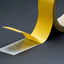 Double Sided Tape on black paper.