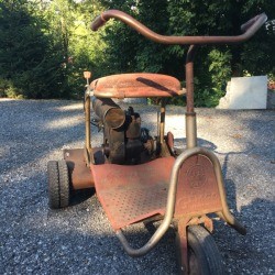 Value of an Old Reel Riding Mower - vintage mower 