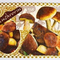 Fall Themed Kitchen Tea Invitation - finished card with metallic pen patterns in blank spaces