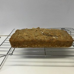 Coconut Bread on wire rack