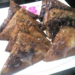 Mung Bean Triangles on plate