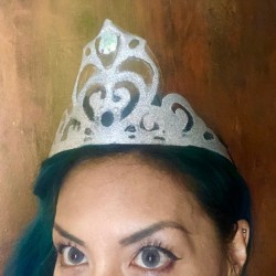 Plastic Bottle Tiara - closeup of the tiara