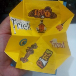 Halloween Explosion Card - open card