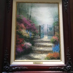Value of a Thomas Kinkade Garden of Promise Print - framed print