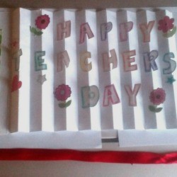 Teacher's Day Pop Up Greeting Card - open card