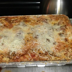 baked Homemade Lasagna 