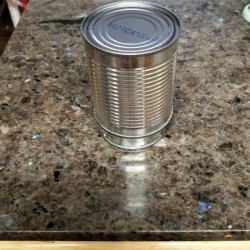 Cans Can Do So Many Things - larger can inverted over the smaller one