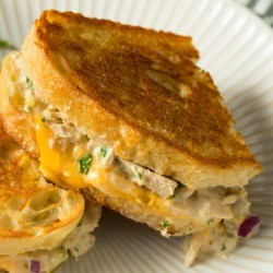 Hot Tuna Sandwich on a plate.