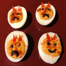 Devilish Deviled Eggs