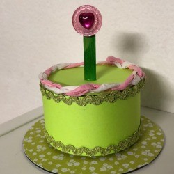 Birthday Cake Gift Box - finished cake shaped gift box