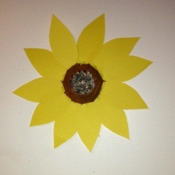 Paper Bowl Sunflower 