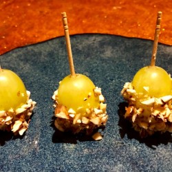 Caramel Grapes on plate