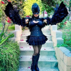 Raven Masquerade Costume - raven woman 