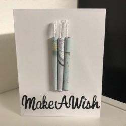 Make a Wish Candle Birthday Card - finished card