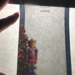 At Home Tracing Table - paper over the image on your tracing table