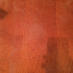 Repairing Water Damage to a Wood Table - whitish light spots on the table