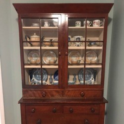 Determining the Age of a China Cabinet - glass door fronted china cabinet