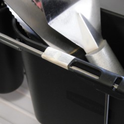 Repairing a Broken Dish Drainer - repaired silverware holder