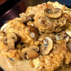 Chicken Marsala in pan